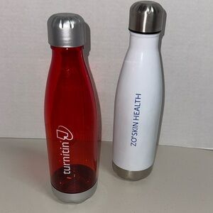 Two slim design hydration bottles